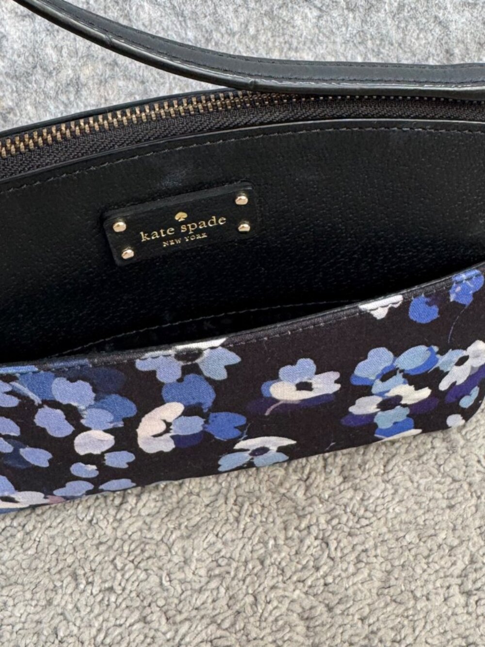Kate Spade Floral Millie Grove Crossbody Purse Bag Leather - Picture 15 of 15